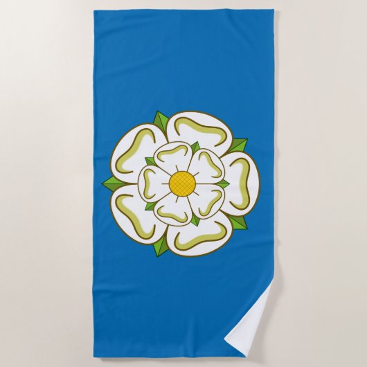 Vlag van Yorkshire (Engeland) Strandlaken (Voorkant)