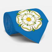 Vlag van Yorkshire (Engeland) Stropdas (Opgerold)
