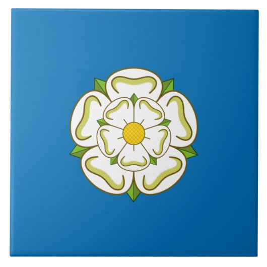 Vlag van Yorkshire (Engeland) Tegeltje (Voorkant)