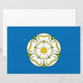 Vlag van Yorkshire (Engelse county) Briefpapier (Voorkant / Achterkant)
