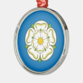 Vlag van Yorkshire (Engelse county) Metalen Ornament (Links)