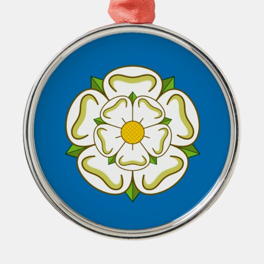Vlag van Yorkshire (Engelse county) Metalen Ornament (Voorkant)