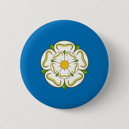 Vlag van Yorkshire (Engelse county) Ronde Button 5,7 Cm (Voorkant)
