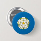 Vlag van Yorkshire (Engelse county) Ronde Button 5,7 Cm (Voorkant /achterkant)
