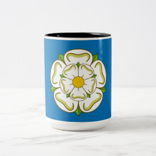 Vlag van Yorkshire (Engelse county) Tweekleurige Koffiemok