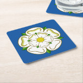 Vlag van Yorkshire Kartonnen Onderzetters (Schuin)