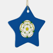 Vlag van Yorkshire Keramisch Ornament (Rechts)