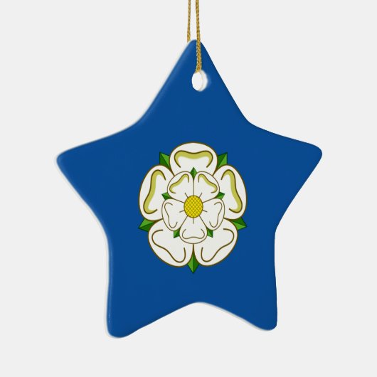 Vlag van Yorkshire Keramisch Ornament (Rechts)