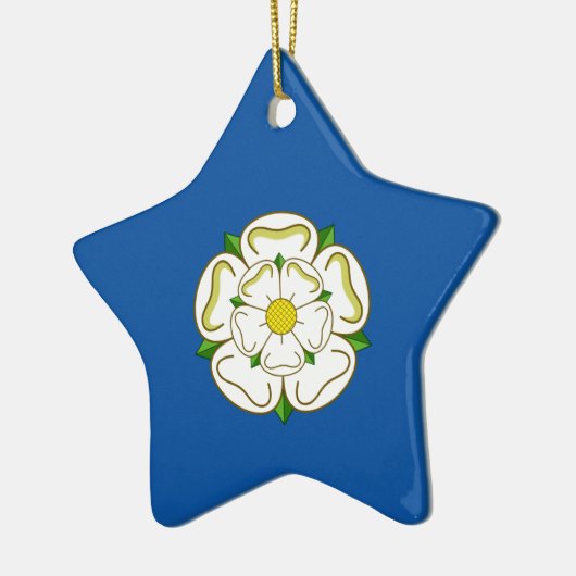 Vlag van Yorkshire Keramisch Ornament (Links)