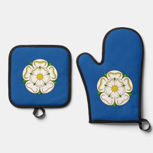 Vlag van Yorkshire Ovenwant & Pannenlap Set (Voorkant)
