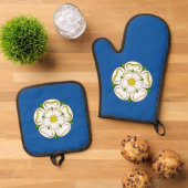 Vlag van Yorkshire Ovenwant & Pannenlap Set (Top down)
