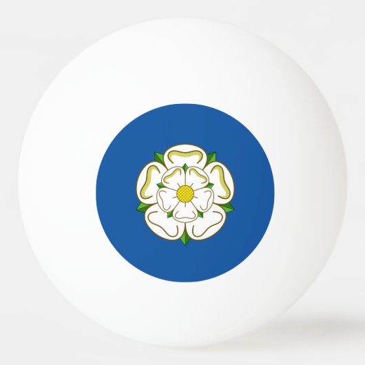 Vlag van Yorkshire Pingpongbal (Achterkant)
