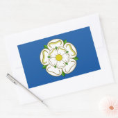 Vlag van Yorkshire Rechthoekige Sticker (Envelop)