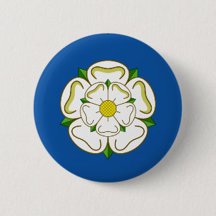Vlag van Yorkshire Ronde Button 5,7 Cm