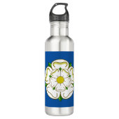 Vlag van Yorkshire Stainless Steel Water Bottle Waterfles (Voorkant)