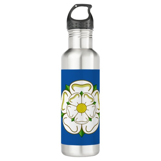 Vlag van Yorkshire Stainless Steel Water Bottle Waterfles (Voorkant)