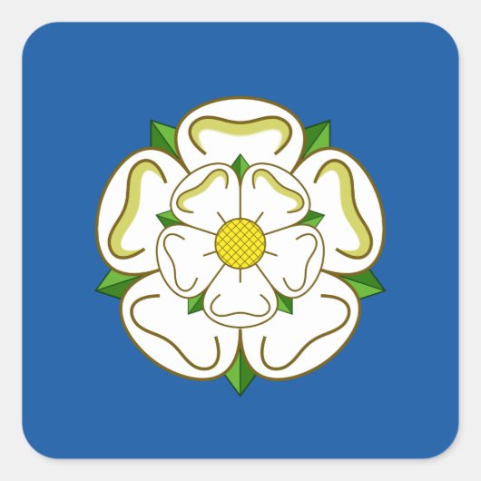 Vlag van Yorkshire Vierkante Sticker (Voorkant)