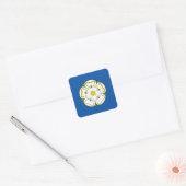 Vlag van Yorkshire Vierkante Sticker (Envelop)