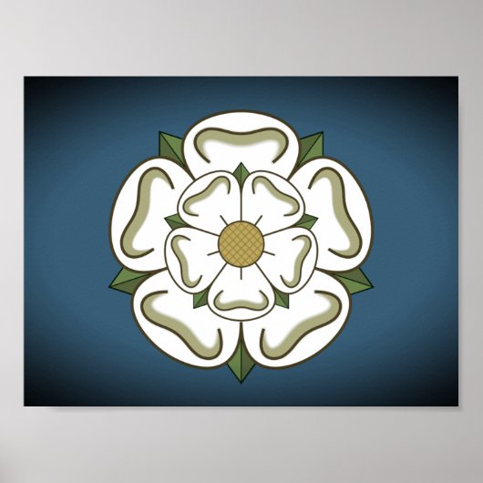 Vlag van Yorkshire (VK) Poster (Voorkant)