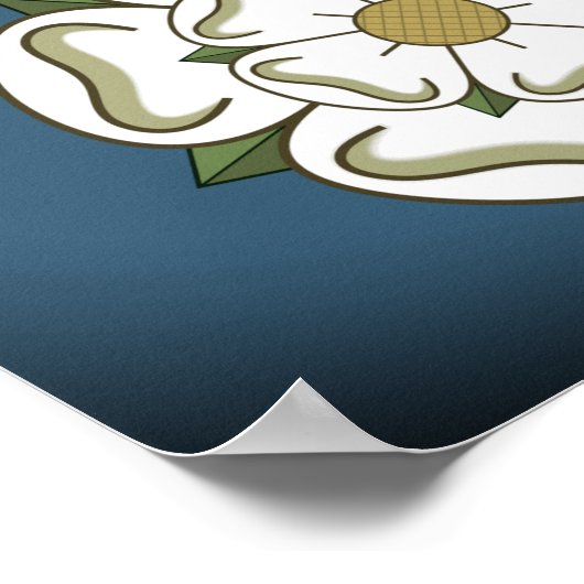 Vlag van Yorkshire (VK) Poster (Hoek)