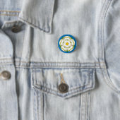 Vlag van Yorkshire (VK) Ronde Button 3,2 Cm (In situ)