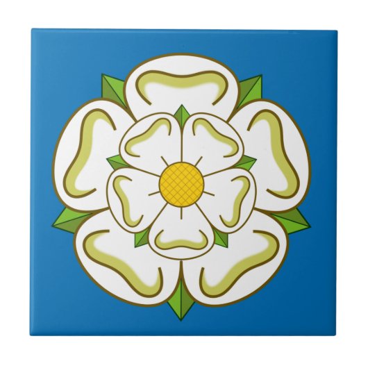 Vlag van Yorkshire (VK) Tegeltje (Voorkant)