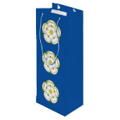 Vlag van Yorkshire Wine Gift Bag Wijn Cadeautas (Achterkant Gekanteld)
