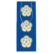 Vlag van Yorkshire Wine Gift Bag Wijn Cadeautas (Achterkant)