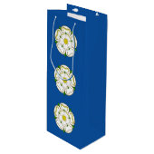 Vlag van Yorkshire Wine Gift Bag Wijn Cadeautas (Voorkant Gekanteld)
