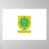 Vlag van Yucatan Poster (Voorkant)
