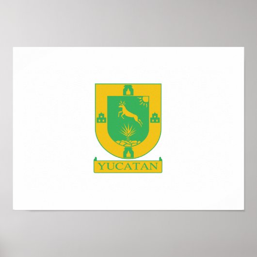 Vlag van Yucatan Poster (Voorkant)