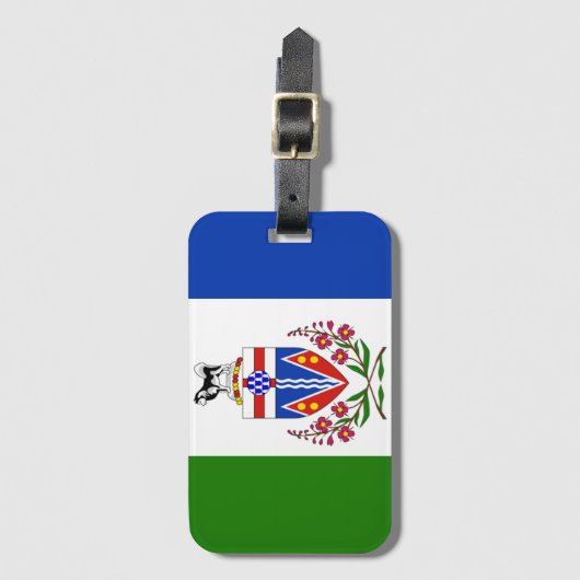 Vlag van Yukon, Canada Bagagelabel (Voorkant (verticaal))