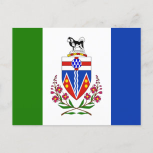 Vlag van Yukon, Canada Briefkaart