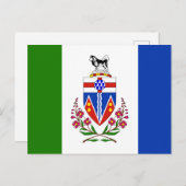 Vlag van Yukon, Canada Briefkaart (Voorkant / Achterkant)