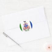 Vlag van Yukon, Canada Ronde Sticker (Envelop)