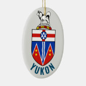 Vlag van Yukon Territory - Canada Keramisch Ornament (Rechts)