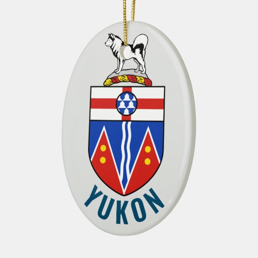 Vlag van Yukon Territory - Canada Keramisch Ornament (Links)