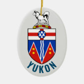 Vlag van Yukon Territory - Canada Keramisch Ornament (Voorkant)