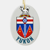 Vlag van Yukon Territory - Canada Keramisch Ornament (Achterkant)