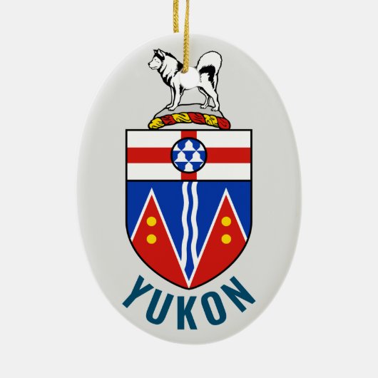 Vlag van Yukon Territory - Canada Keramisch Ornament (Achterkant)