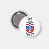 Vlag van Yukon Territory - Canada Magneet (Voorkant / Achterkant)