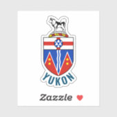Vlag van Yukon Territory - Canada Sticker (Vel)
