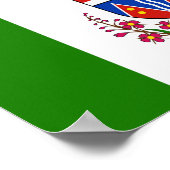Vlag van Yukon Territory Poster (Hoek)
