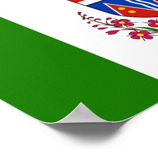 Vlag van Yukon Territory Poster (Hoek)