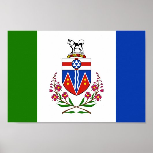 Vlag van Yukon Territory Poster (Voorkant)