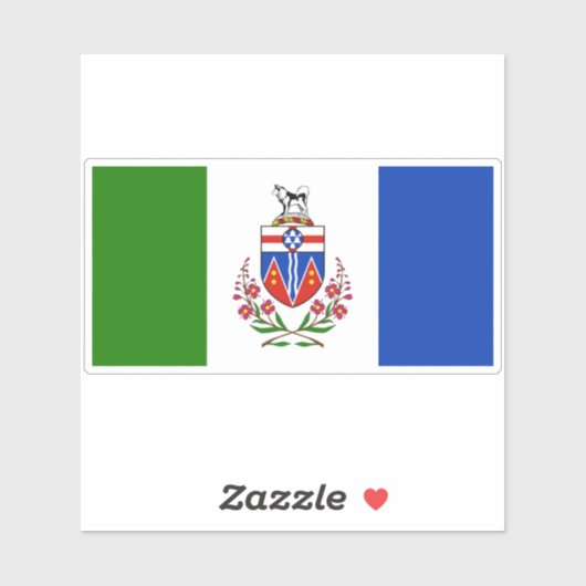 Vlag van Yukon Territory Sticker (Vel)