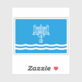 Vlag van Yuzhno-Sakhalinsk (Oblast Sachalin), Japa Sticker (Vel)