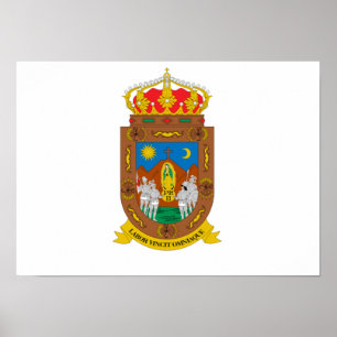 Vlag van Zacatecas Poster