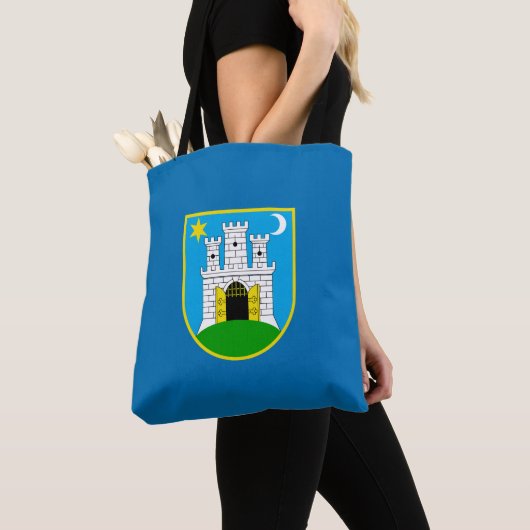Vlag van Zagreb, Canvas tas Kroatië (Dichtbij)