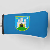 Vlag van Zagreb, Hoesje Golf van Kroatië Golfheadcover (Voorkant)